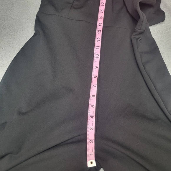Lulus Enticing Endeavors Black Jumpsuit Womens Size XL Square Neckline Wide Leg - Picture 13 of 16